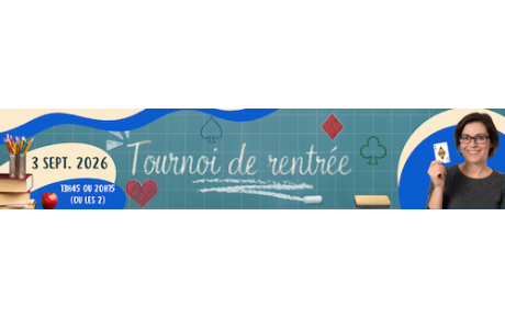 Tournoi de rentrée.